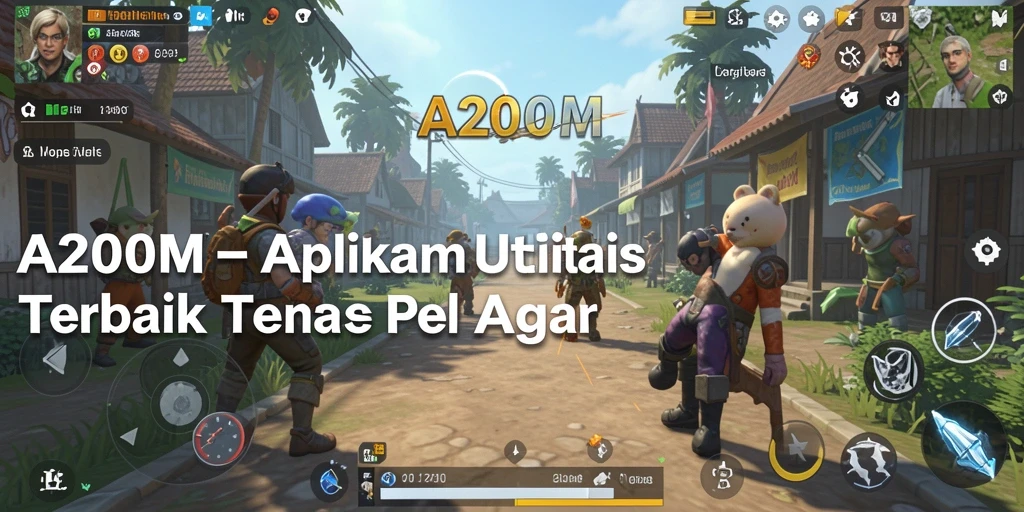Tampilan antarmuka A200M yang menarik dan fungsional.