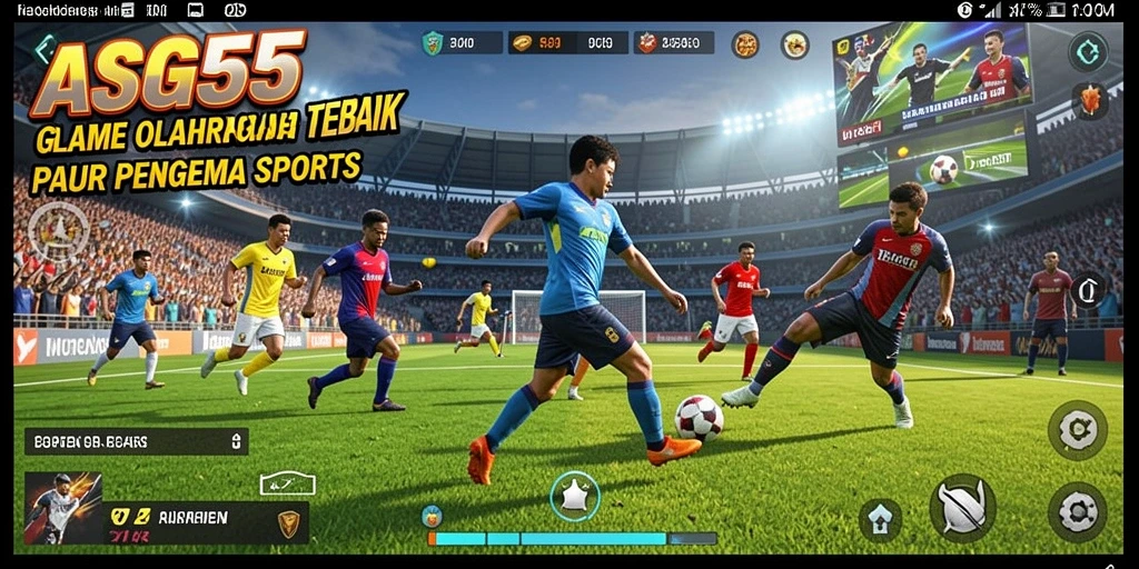 Tampilan menarik dari gameplay ASG55 yang penuh aksi olahraga.