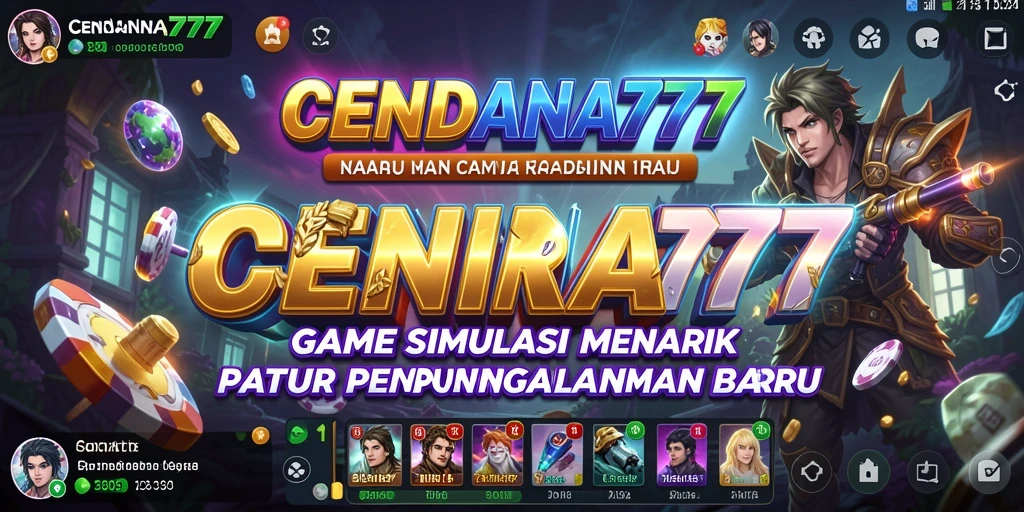 Screenshot utama CENDANA777 menampilkan gameplay simulasi yang mendalam.