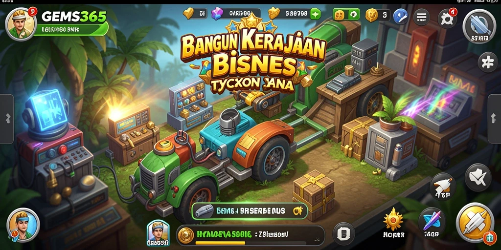 Tampilan gameplay GEMS365 yang menarik dan interaktif.