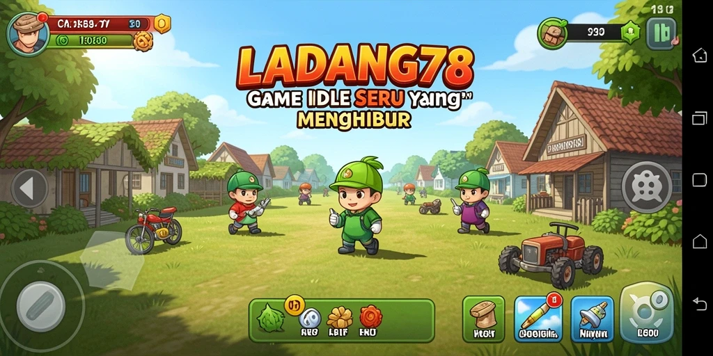 Tampilan gameplay yang menarik dari LADANG78 saat mengelola ladang.