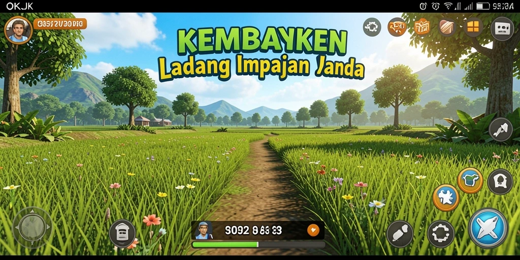 Tampilan gameplay OKJK yang memukau dalam mengelola ladang.