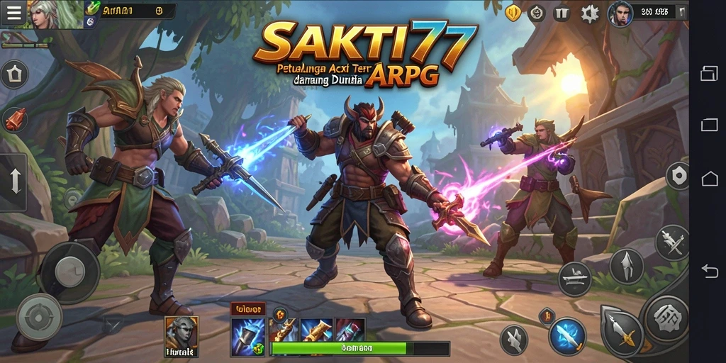Gameplay SAKTI77 yang mendebarkan dengan aksi pertempuran yang intens.