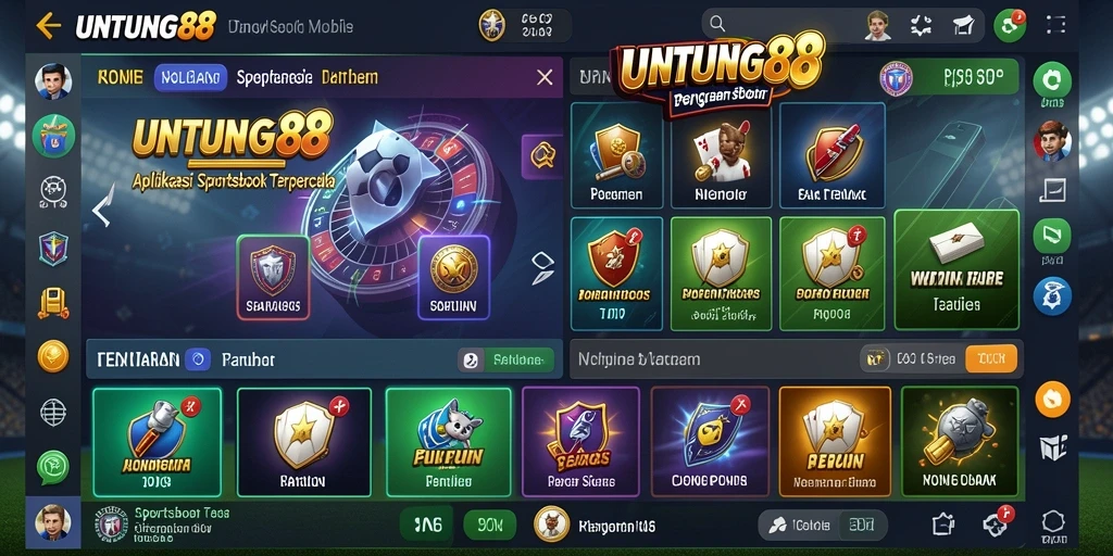 Screenshot utama UNTUNG88 menampilkan antarmuka yang user-friendly dan informasi taruhan.
